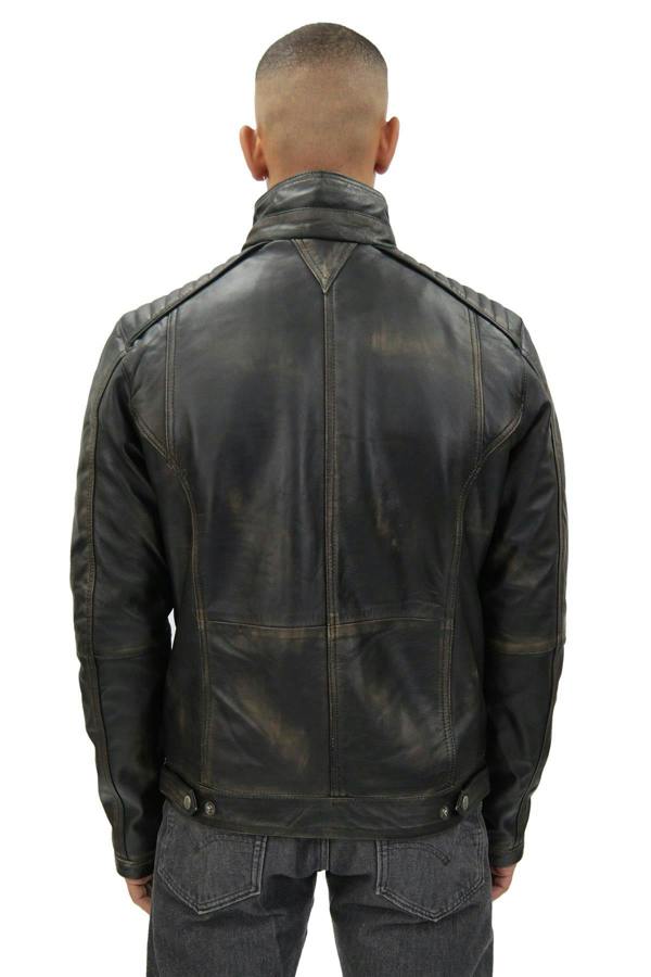 Infinity Leather Men's Vintage Leather Biker Jacket-Cape Town