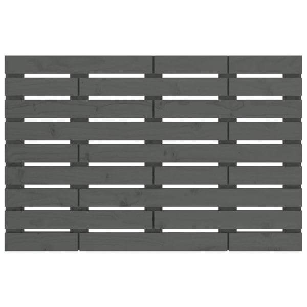 Berkfield Wall Headboard Grey 96x3x63 cm Solid Wood Pine