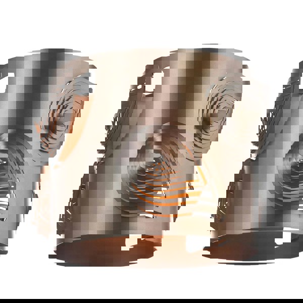 Matte Bronze Solid Metal Easy Fit Pendant Shade with Laser Cut Leaves Image 4