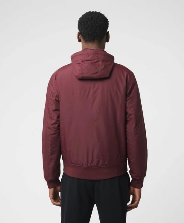 Fred Perry Oxblood Hooded Brentham Jacket - Burgundy