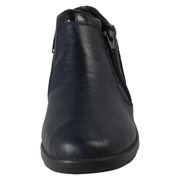 Rieker Ladies Rieker Ankle Boots With Double Zip L4883