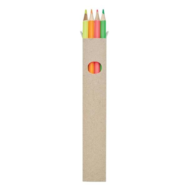 MidOcean Bowy Coloured Pencil (Pack of 4) - Multicoloured - 