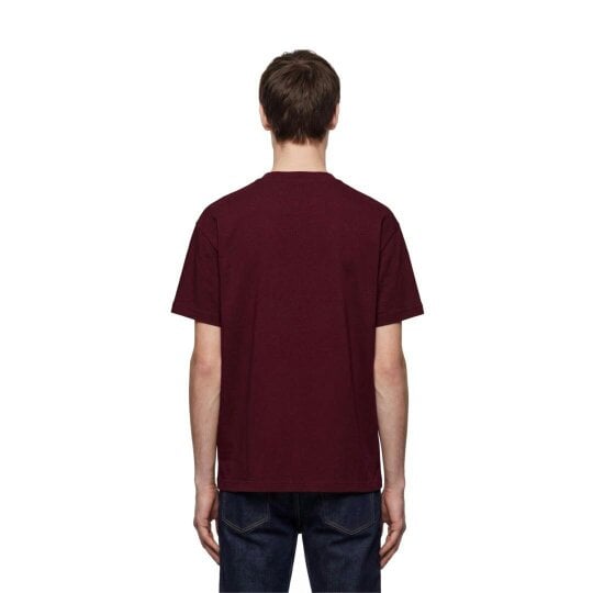 By Lanvin Paris Chest Logo Burgundy T-Shirt