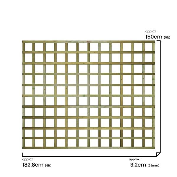 [rackhams variation] trellis flat top standard square [6ft x 1ft - 6ft] 4