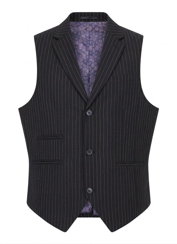 TPW-38 - Women's 3 Piece Black Pinstripe Suit - TruClothing.com - 6