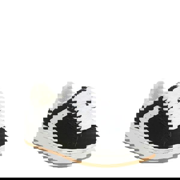 Rocket Dog Board Womens Casual Lace Up Skate Court Shoes Trainers, black and white casual sneakers with lace-up closure and rubber sole.