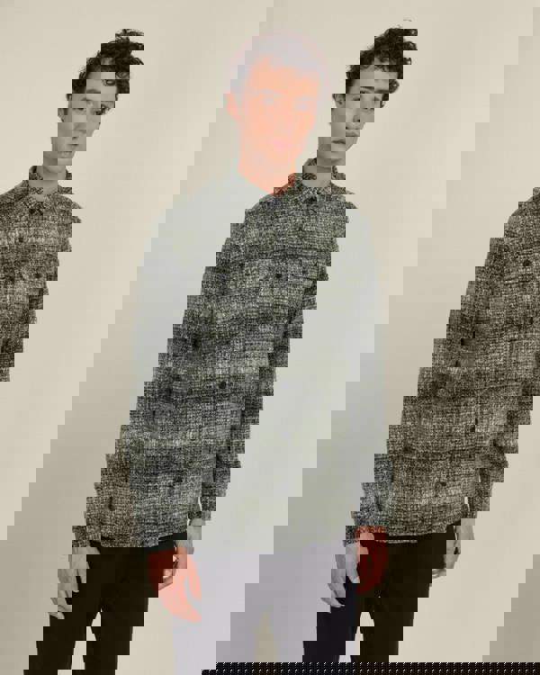 Larsson & Co Dragor - Shadow Check Jersey Casual Overshirt