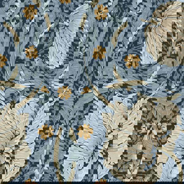 William Morris At Home Pimpernel Wallpaper | Blue