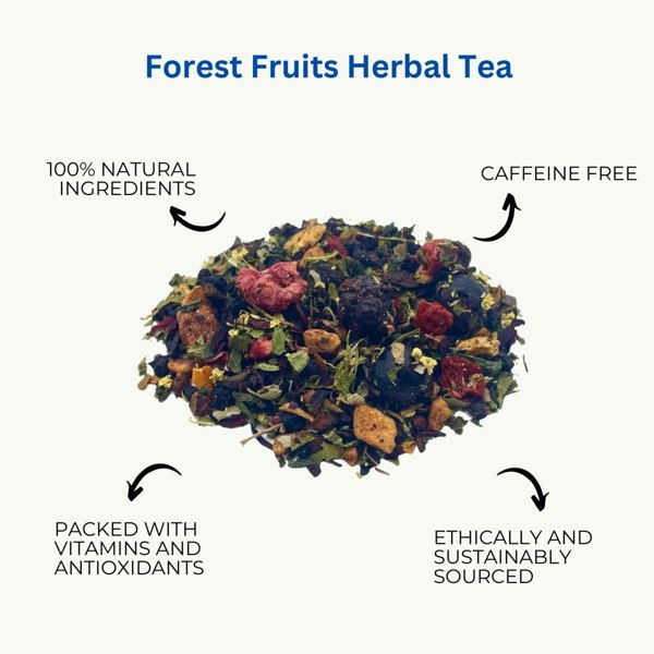 Camellios Forest Fruits Tea, Herbal Loose Leaf Tea