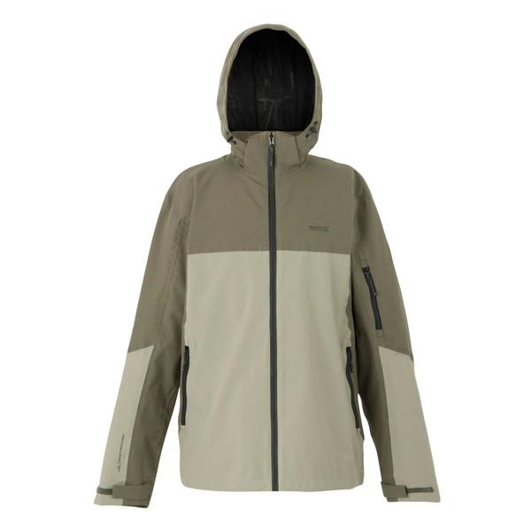 Regatta Mens Bosfield III Waterproof Jacket - Golden Sand/Treetop - 