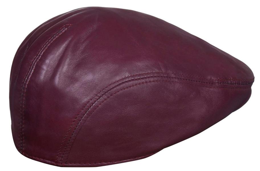 Infinity Leather Mens Leather Peaky Blinders Newsboy Flat Hat