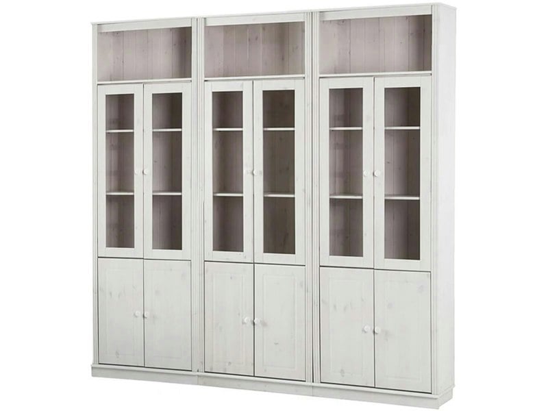Dorel Home Anita Wall Unit 8 white lacquer
