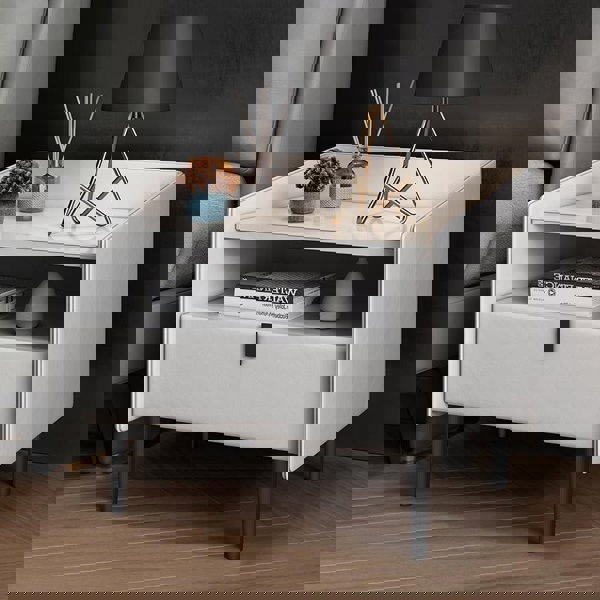 Insula Bedside Table-Weilai Concept-White-Weilai Concept