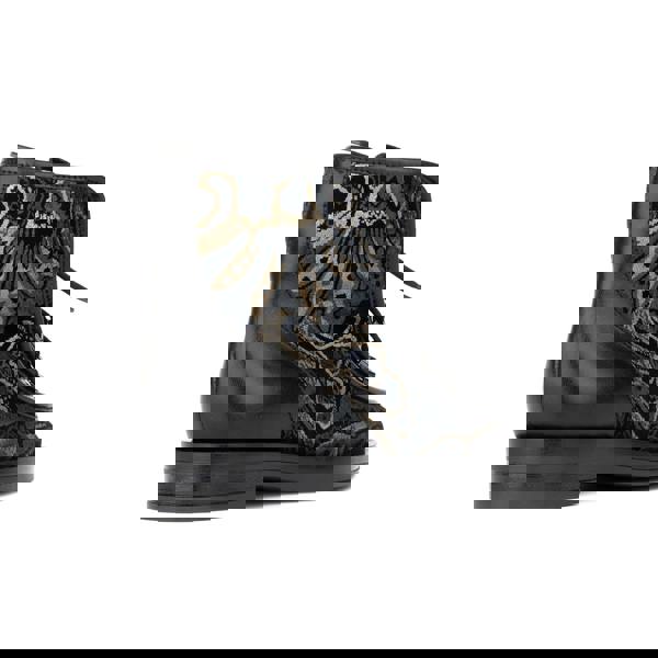 Embassy London Hedera - Black & Grey & Gold - Women's Suede Alpine Boot