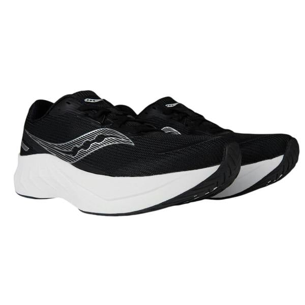 Saucony Womens/Ladies Tide 2 Shoes - Black/White - 