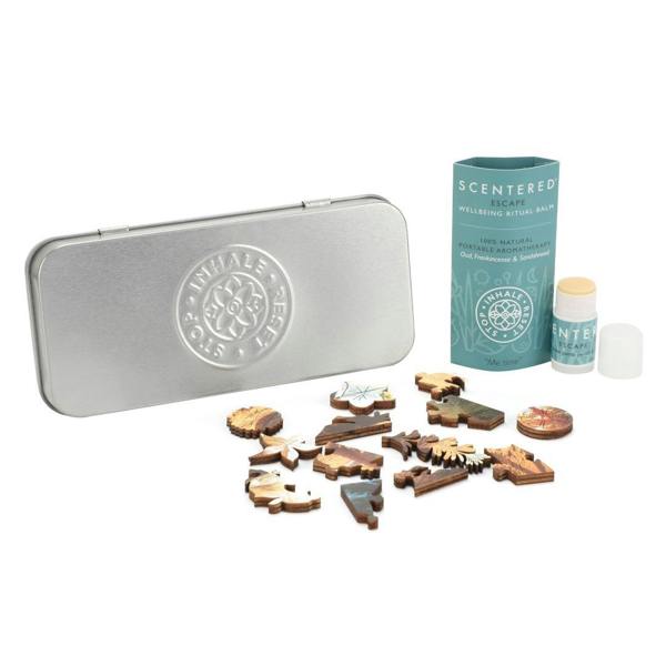 Experience wellness through restful sleep with our calming essential oil balm and Puzzle