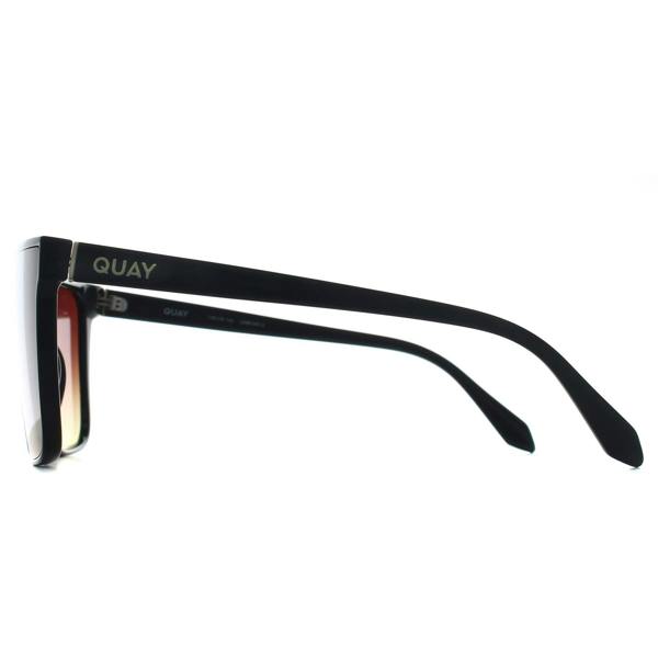 Quay Sunglasses Nightfall Medium 78598 Black Brown Yellow
