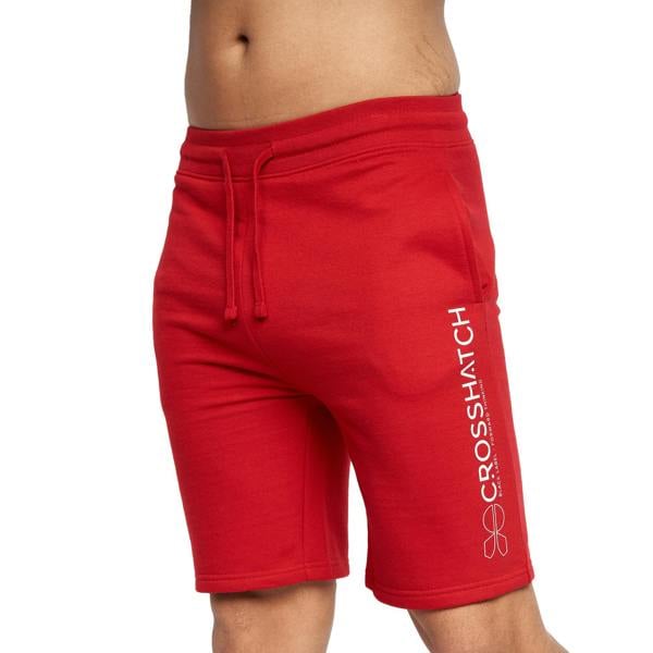 Crosshatch Mens Bengston Shorts - Red - 