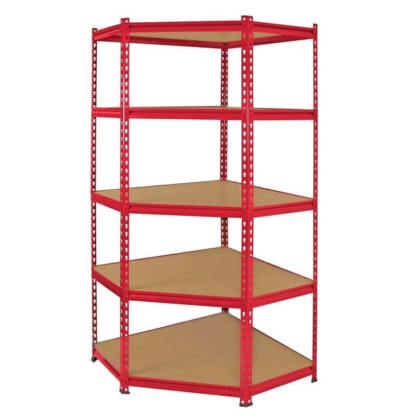 Monster Racking Z-Rax 90cm Racking Bundle: Corner Shelving and 2 Garage Racking Bays