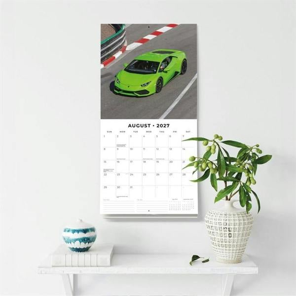 Lamborghini Calendar 2027, Wall Calendars, Month To View, Transport, Gift