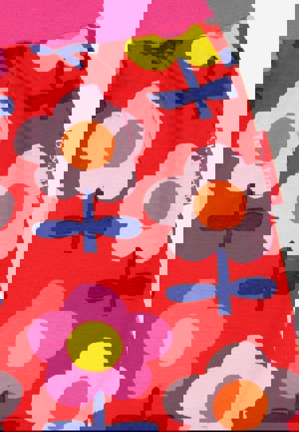 Organic Pink Flower Print Yoga Pants - Toby Tiger