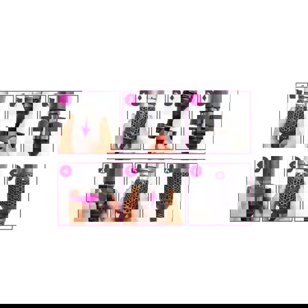 Filter Cleaning Brush for Dyson Supersonic Hairdryer Attachment Tool Grey