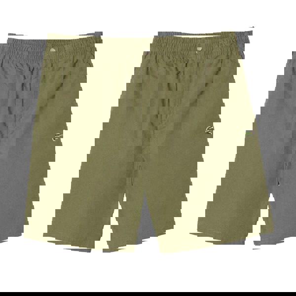 Lacoste Mens Poplin Relaxed Fit Shorts - Green - 