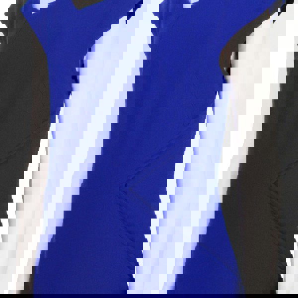 Roland Mouret asymmetric shift dress in a cobalt blue crepe fabric