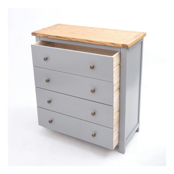 Cabinet Bits Mirano 4 Drawer Chest of Drawers Brass Knob