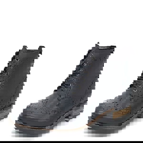 HX London Kingston Brogue Lace Up Leather Boots