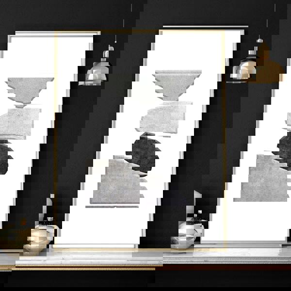 Abstract Painting Black And White | Set of 3 wall art prints