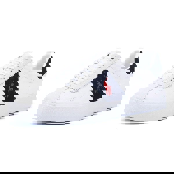 Ralph Lauren - 816945264003 Mens Court Vulc II White/Navy/Red