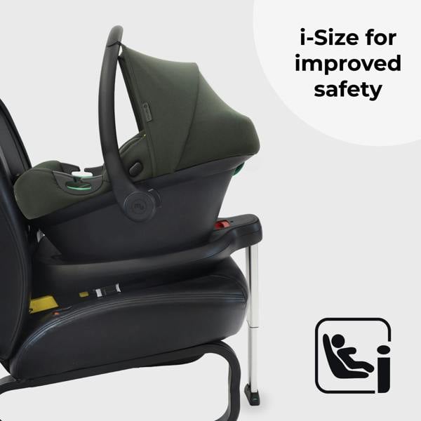 My Babiie MBCS02LT i-Size Infant Carrier Car Seat and ISOFIX Base - Forest Green