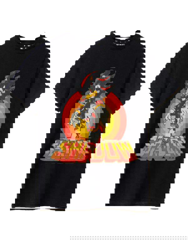Sonic the Hedgehog Boys Black Shadow Rings Short Sleeved T-Shirt