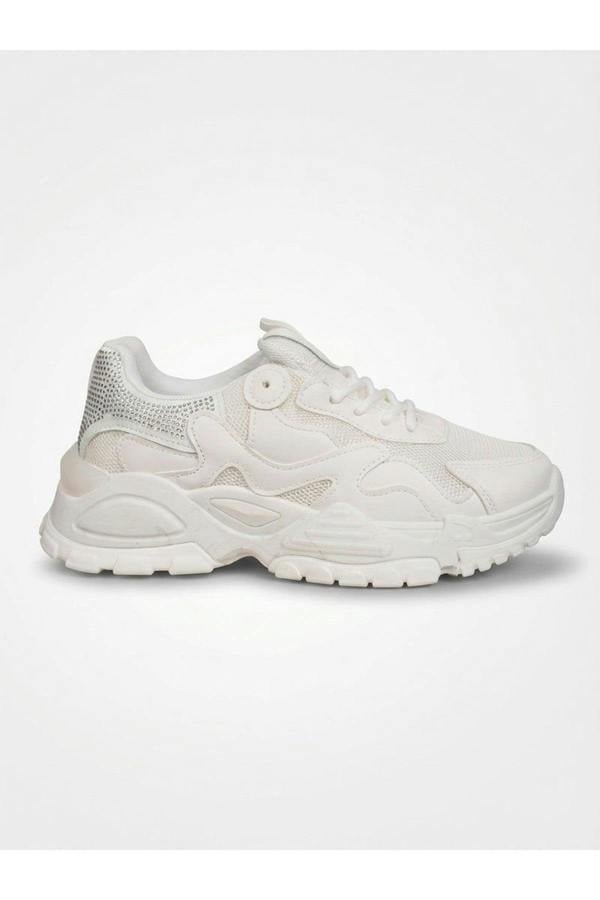Ivy Studded Chunky Trainers - White