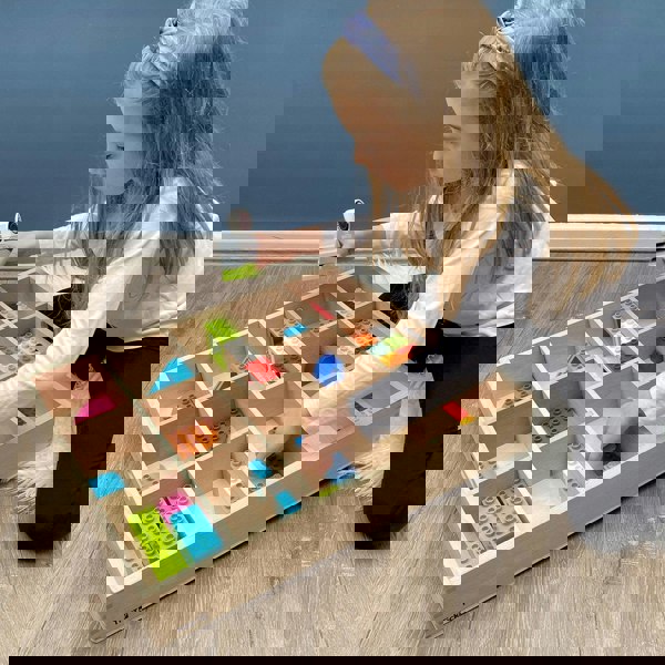 tickit Wooden Sorting Tray - 14 way