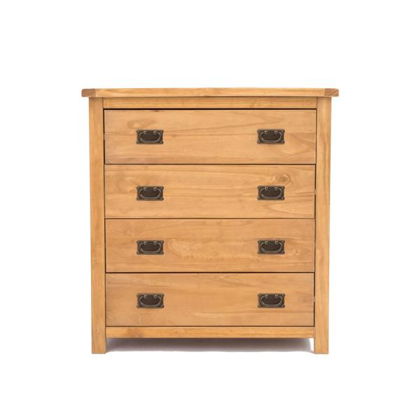 Lugo 4 Drawer Chest of Drawers Bras Drop Handle