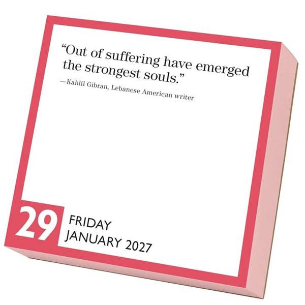 Keep Calm And Carry On Desk Calendar 2027, Desk Calendars, Day To View, Humour, Gift