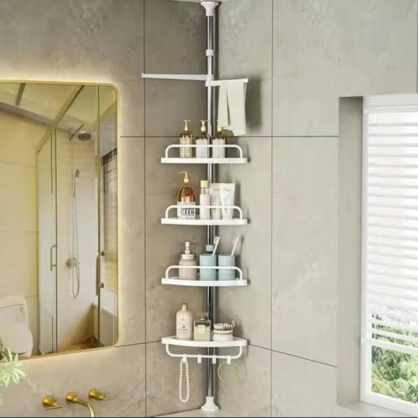 Havendro 4-Tier Telescopic Bathroom Corner Shelf Wall Mount Shower Caddy Storage Organizer