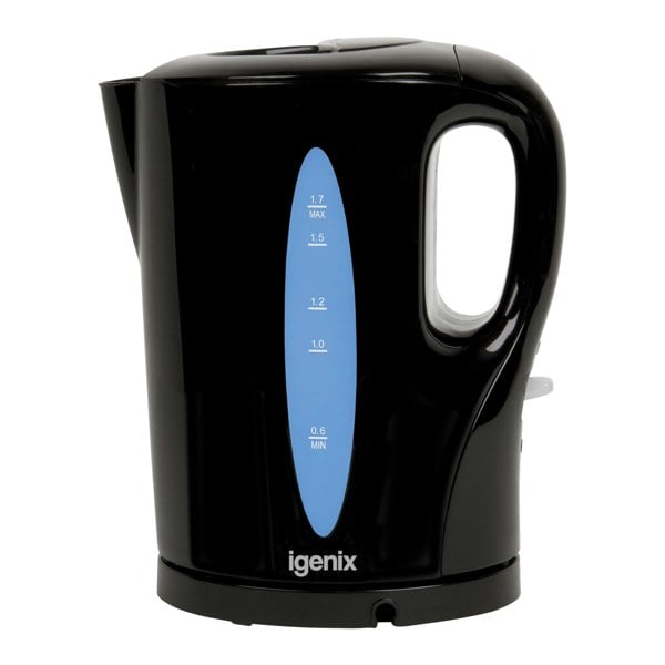 igenix 1.7 Litre Cordless Jug Kettle, 2200W, Black