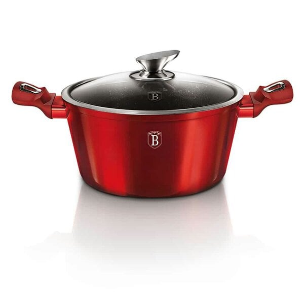 Berlinger Haus Burgundy Metallic Casserole | Forged Aluminum Cookware