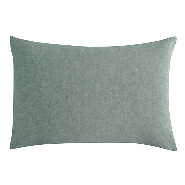 Lazy Linen Bedding Bundle - Duvet Cover, Pillowcase Pair + Fitted sheet - Sage