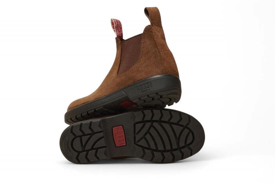 Rossi Boots Rossi 303 Endura Rustic Brown Suede Leather Chelsea Boots