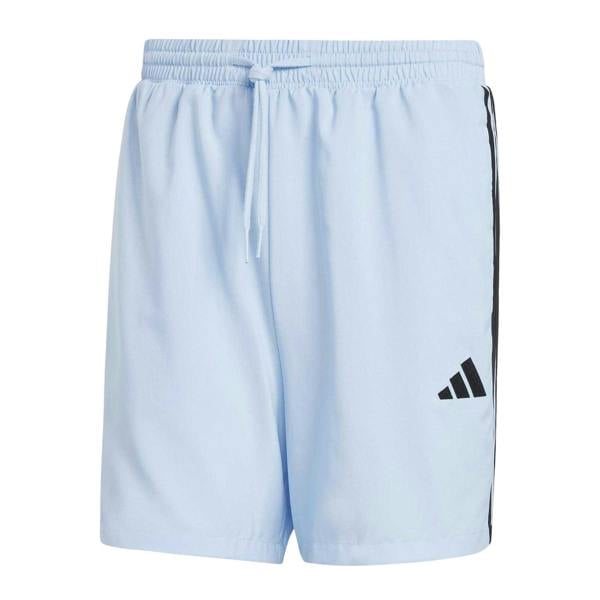 Adidas Mens 3 Stripes Shorts - Glow Blue - 
