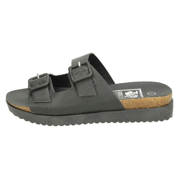 Down to Earth Ladies Down To Earth Flat Casual Sandals F10424