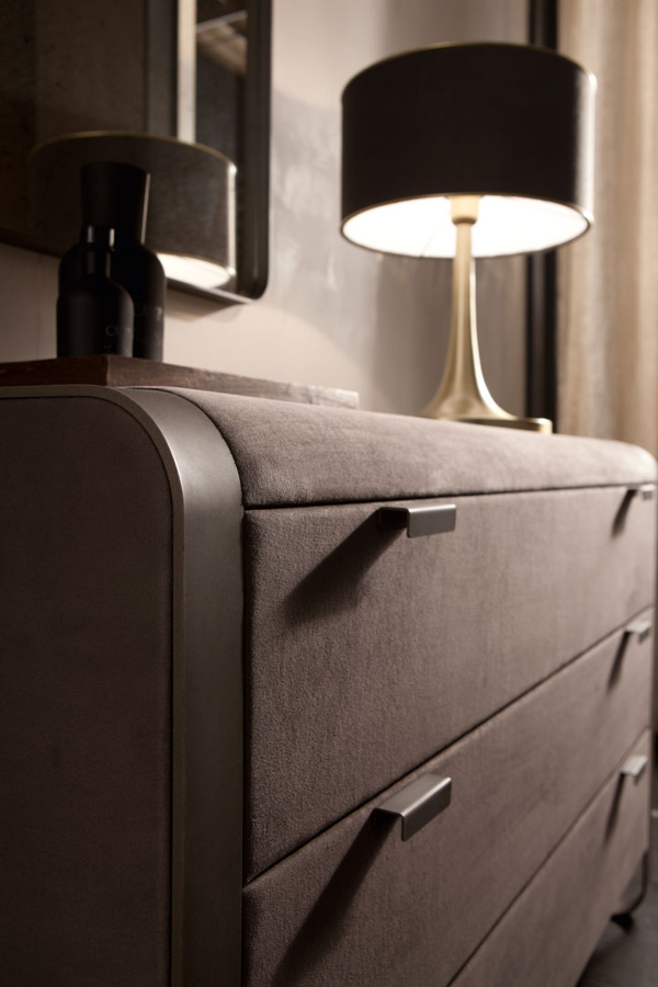 Cantori The Luxe Leather & Steel Chest of Drawers