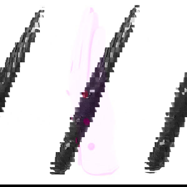 Embassy London Toasty - Purple - Women's quality purple Italian leather gloves wool lined