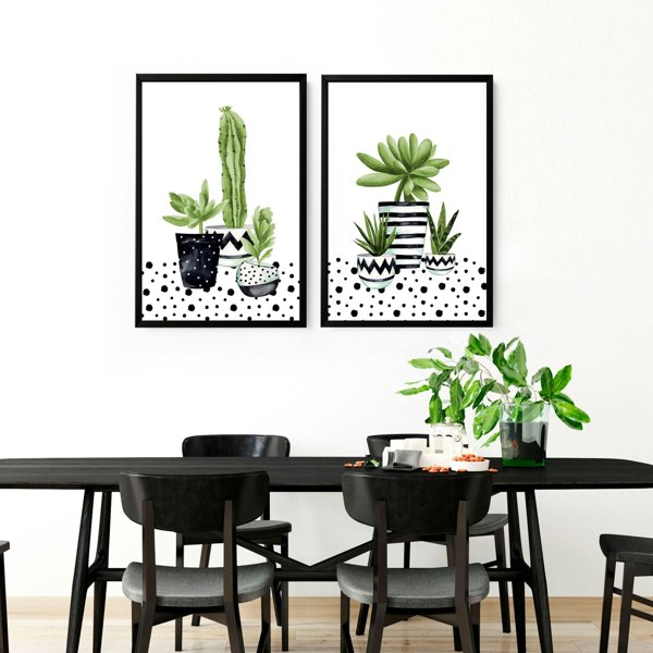 Art for the kitchen wall | set of 2 wall art prints