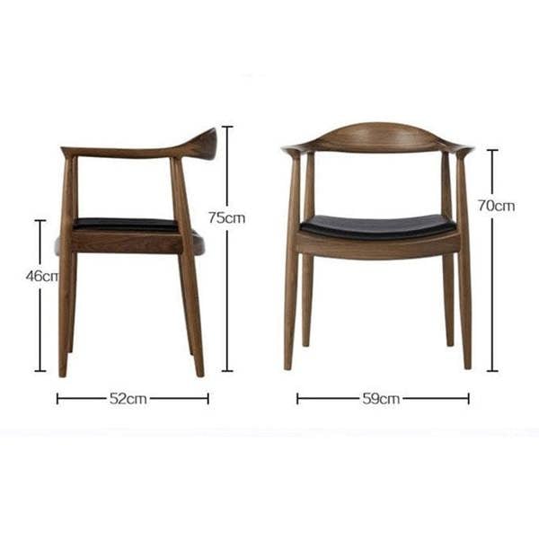 Classic Kennedy Style Dining Chair, Oak | Weilai Concept