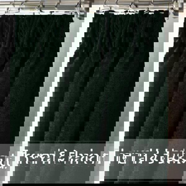 Luxury Living Chenille Blackout Pencil Pleat Top Curtains